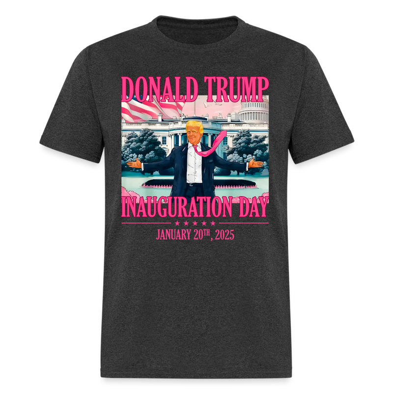 Donald Trump Inauguration Day 2025 Pink Version T Shirt - heather black