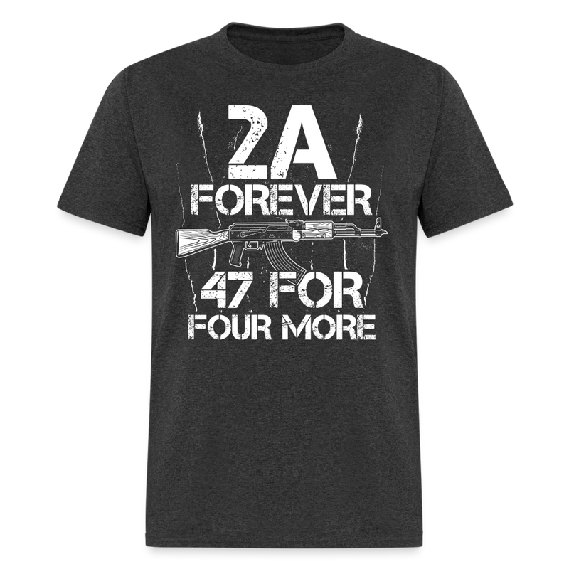 2A Forever 47 For Four More T Shirt - heather black