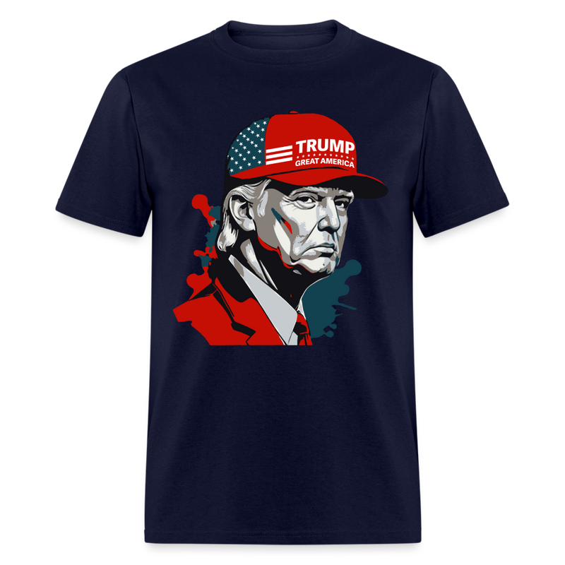 President Trump Great America T Shirt - navy