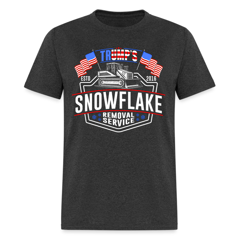 Trump's Snowflake Removal Service T Shirt - 3 - heather black