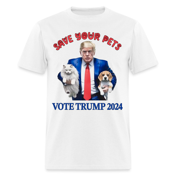 Save Your Pets 2024 T-Shirt - white