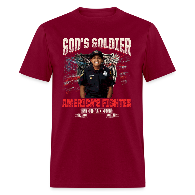 Gods Soldier DJ Daniel T Shirt - burgundy