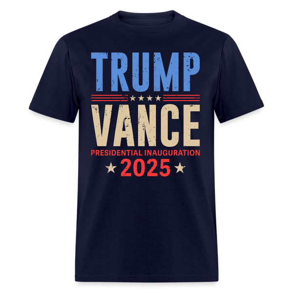 Trump Vance Presidential Inauguration Day 2025 T Shirt - navy