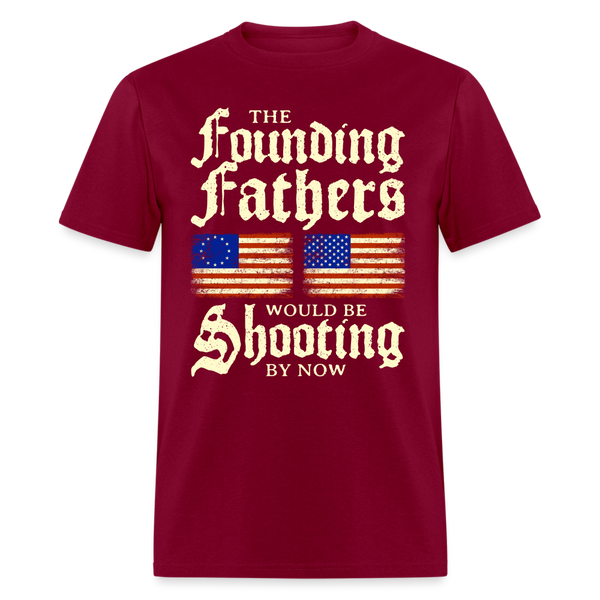 The Founding Fathers T-Shirt - burgundy