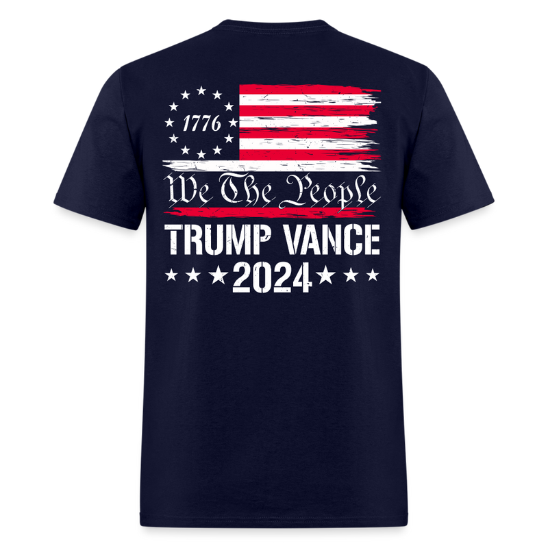 1776 We The People Trump Vance T Shirt - navy