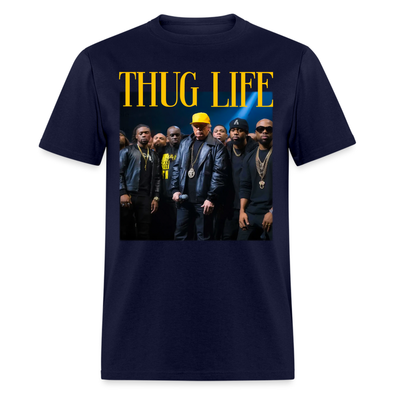 Trump Thug Life T Shirt - navy