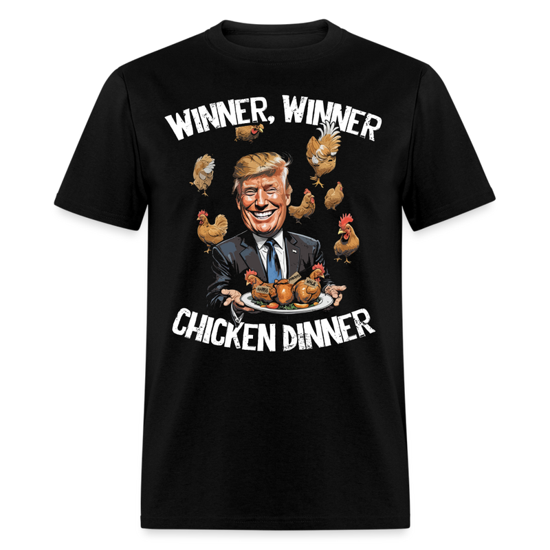 Trump Chicken Dinner T Shirt - black