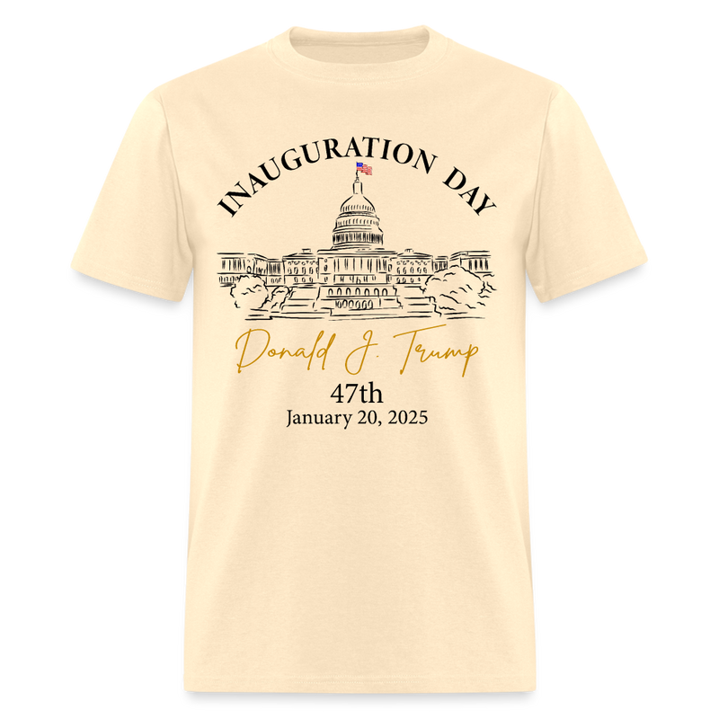 Inauguration Day Trump White House T Shirt - natural