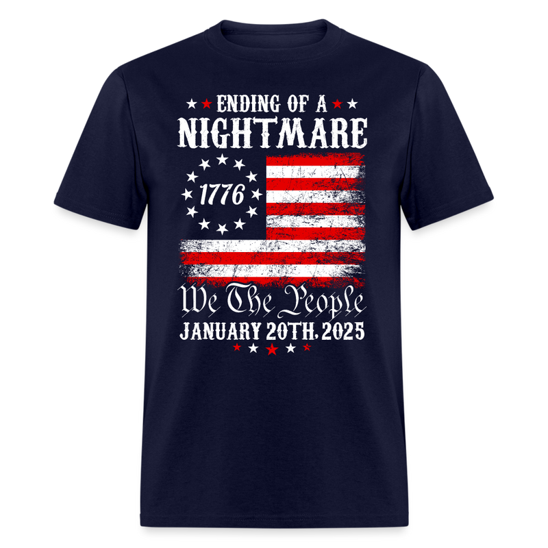 Ending Of A Nightmare We The People Inauguration T Shirt - navy