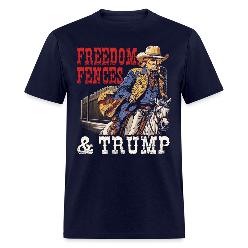 Freedom Fences T Shirt - navy