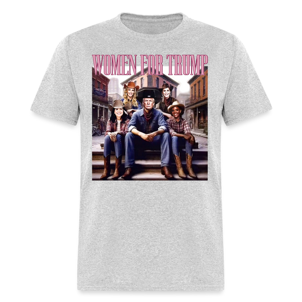 Women For Trump Cowboy T Shirt - heather gray