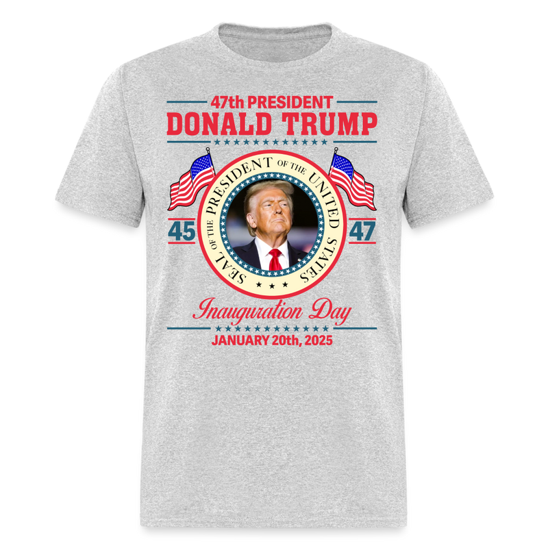 The Inauguration of President Donald Trump T Shirt - heather gray