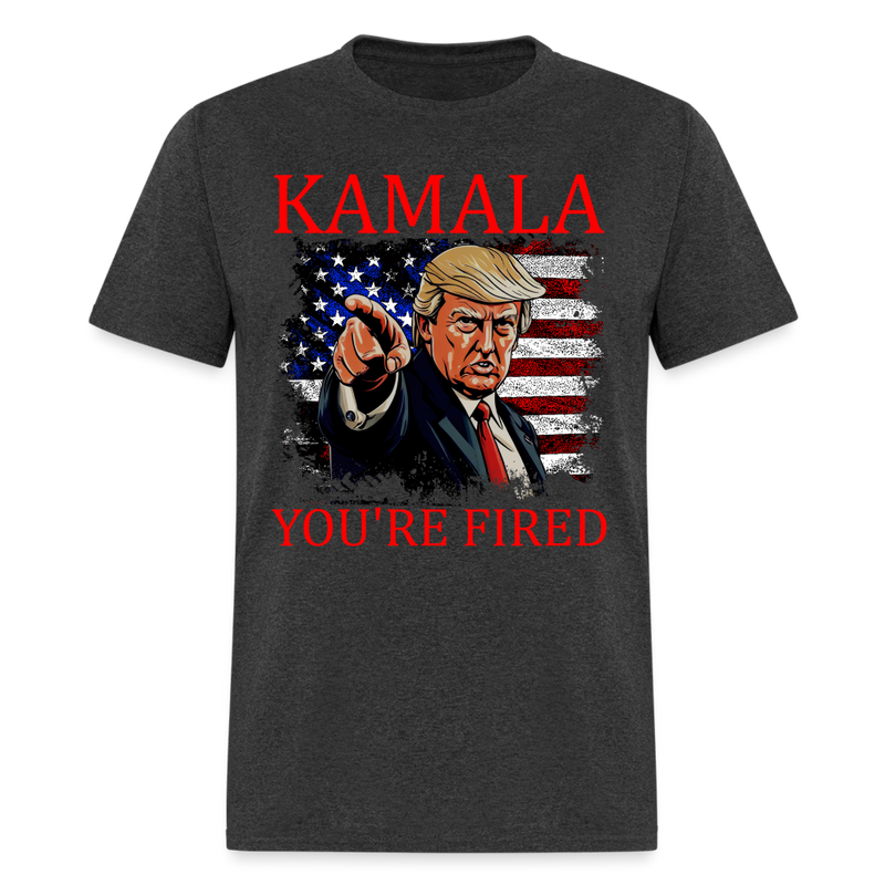 Kamala You're Fired T Shirt - heather black