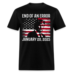 End Of An Error Inauguration 2025 American Flag T Shirt - black