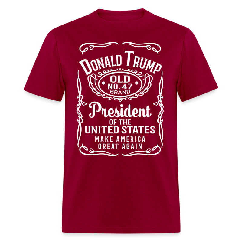 Donald Trump #47 T Shirt - dark red