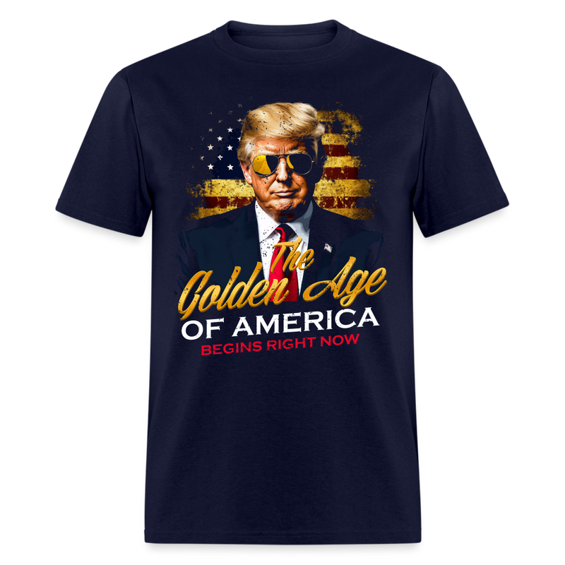 The Golden Age Of America Begins Right Now Grunt Style T Shirt - navy