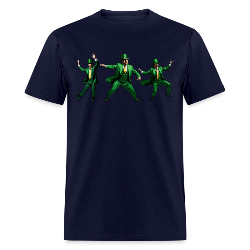 Trump Patrick's Day Dancing T Shirt - navy