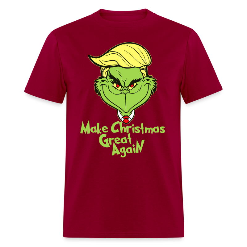 Trump Make Christmas Great Again T Shirt - dark red