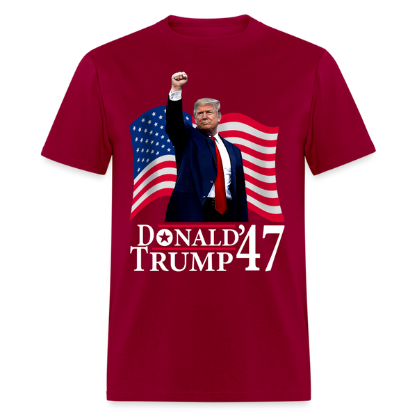 President Donald Trump 2025 Victory T Shirt - dark red