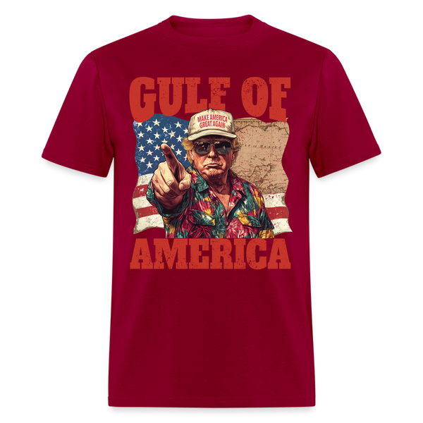 Trump Gulf Of America T Shirt - dark red