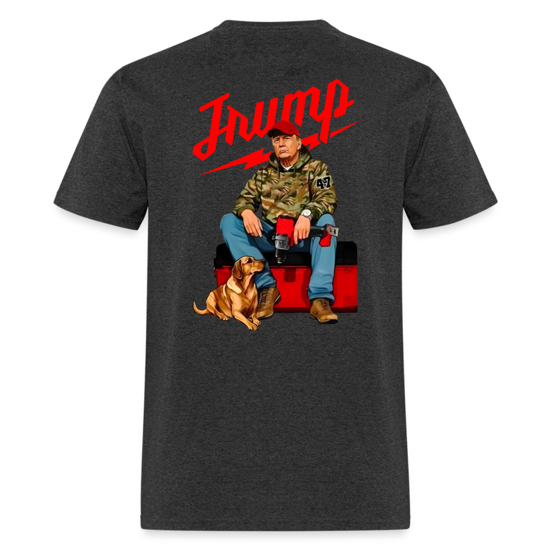 Trump Hunting T Shirt - heather black