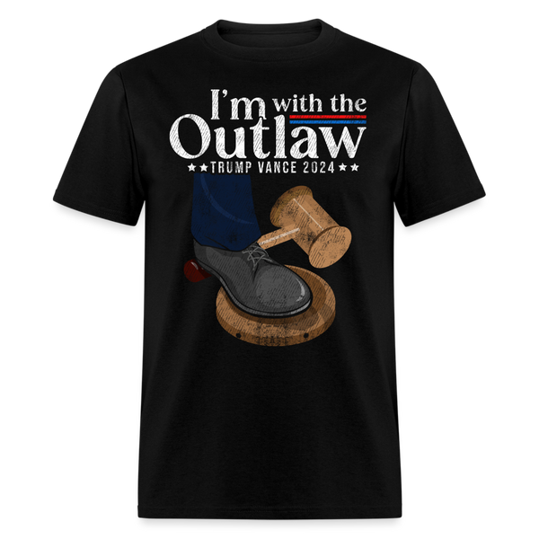 I'm With The Outlaw T Shirt - black