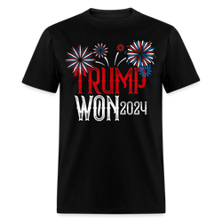 Trump Won 2024 1 T Shirt - black