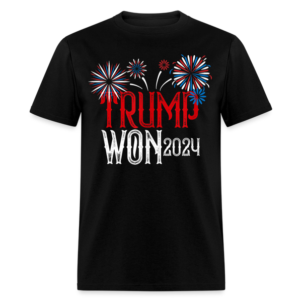 Trump Won 2024 1 T Shirt - black