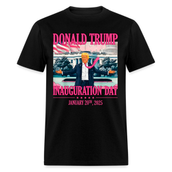 Donald Trump Inauguration Day 2025 Pink Version T Shirt - black