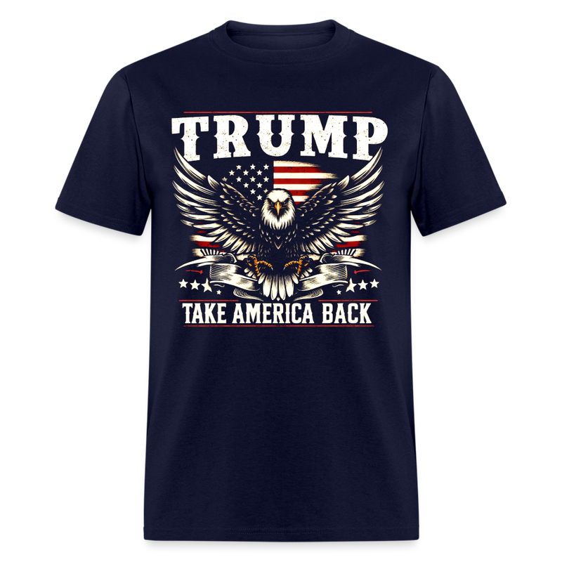 Trump Take America Back T Shirt - navy