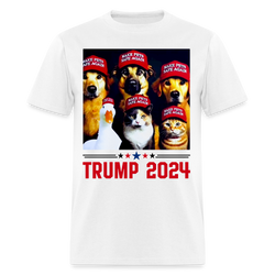 All My Pet Voting For Trump T Shirt - white