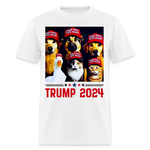 All My Pet Voting For Trump T Shirt - white