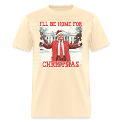 I'll Be Home For Christmas T Shirt - 2 - natural