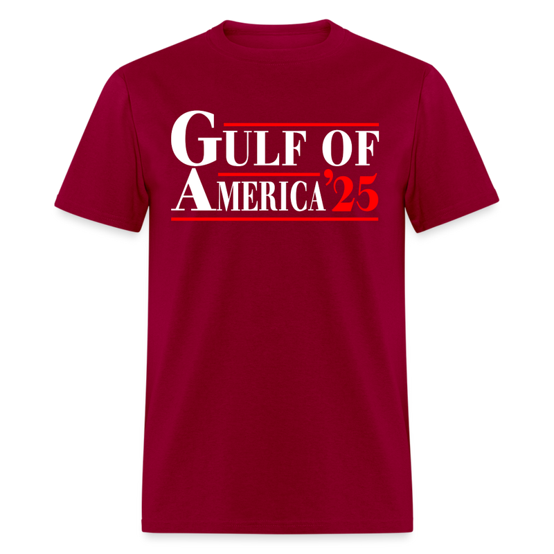 Gulf Of America 2025 T Shirt - dark red