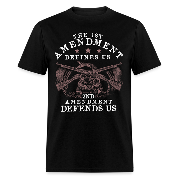 The 1st Amendment Defines US T Shirt - black