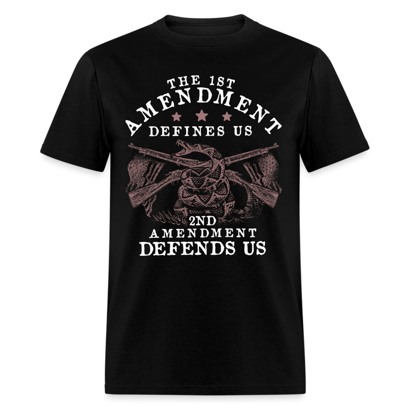 The 1st Amendment Defines US T Shirt - black