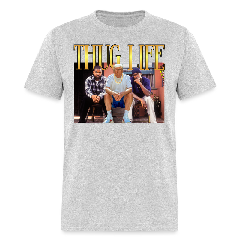 Thug Life T Shirt - heather gray