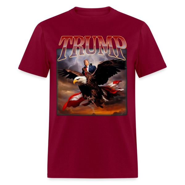 Donald Trump Eagle USA President T Shirt - burgundy