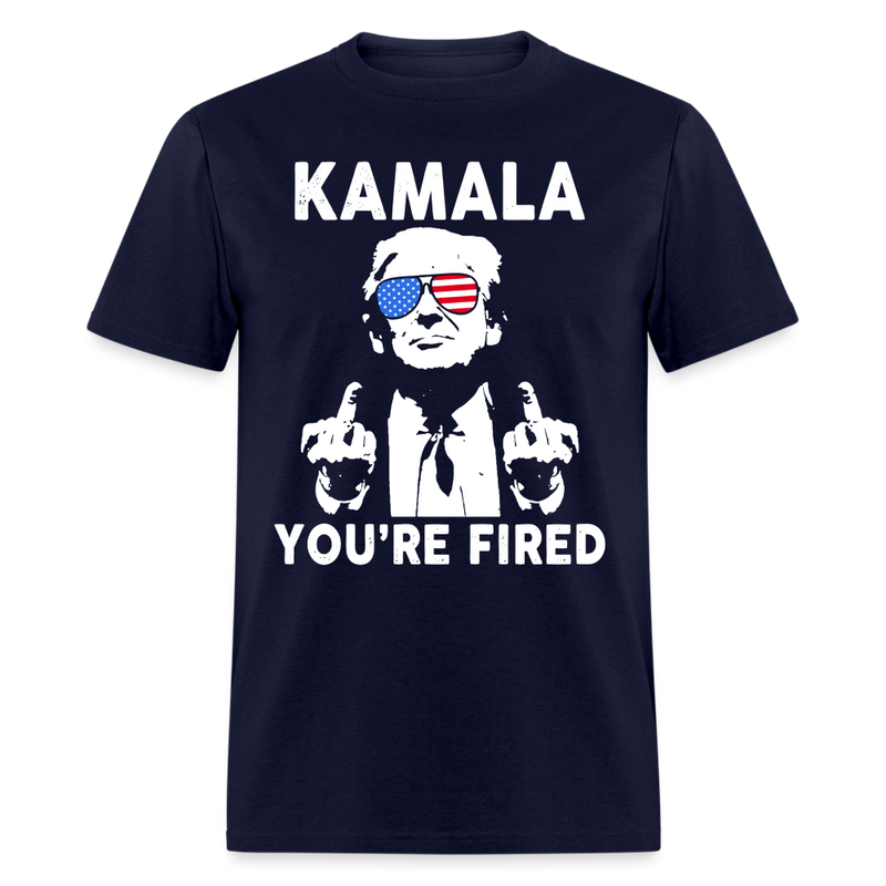 Kamala You're Fired T Shirt - 2 - navy