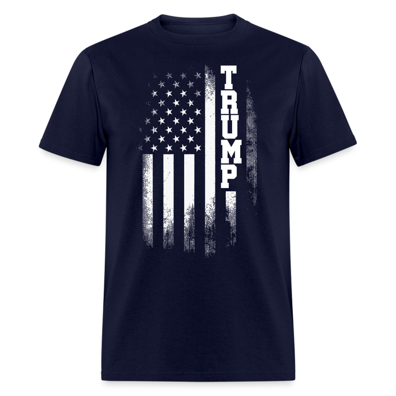 Republican Trump Flag T Shirt - navy