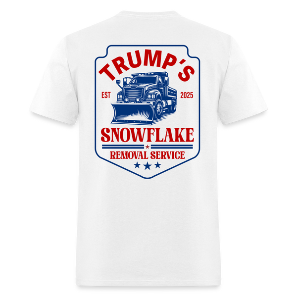 Trump's Snowflake Removal Service 2024 T Shirt - white