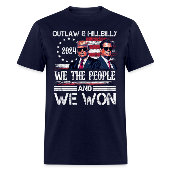 Trump Vance We Won Win Inauguration Day 2025 T Shirt - navy