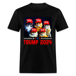 Fur the Future: Cats United for Trump 2024 T Shirt - black