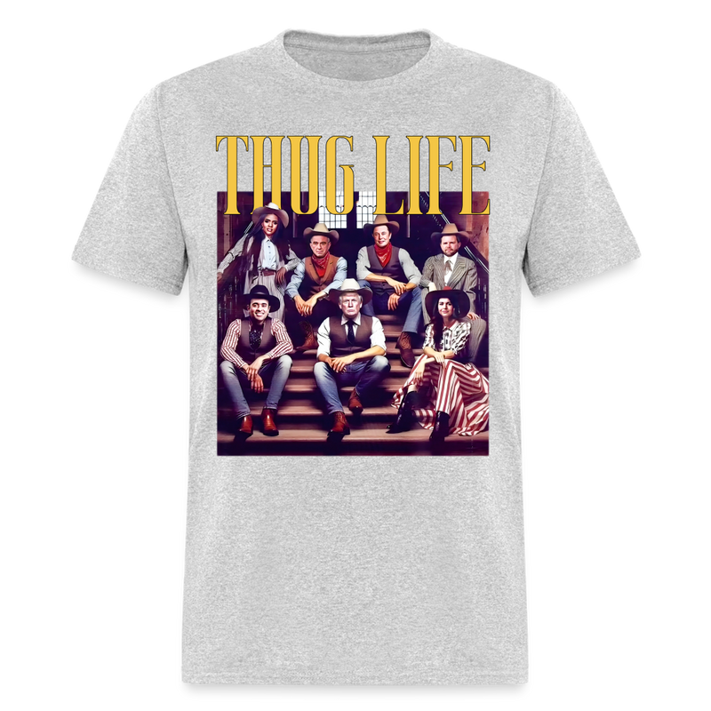 Thug Life Trump T Shirt - heather gray