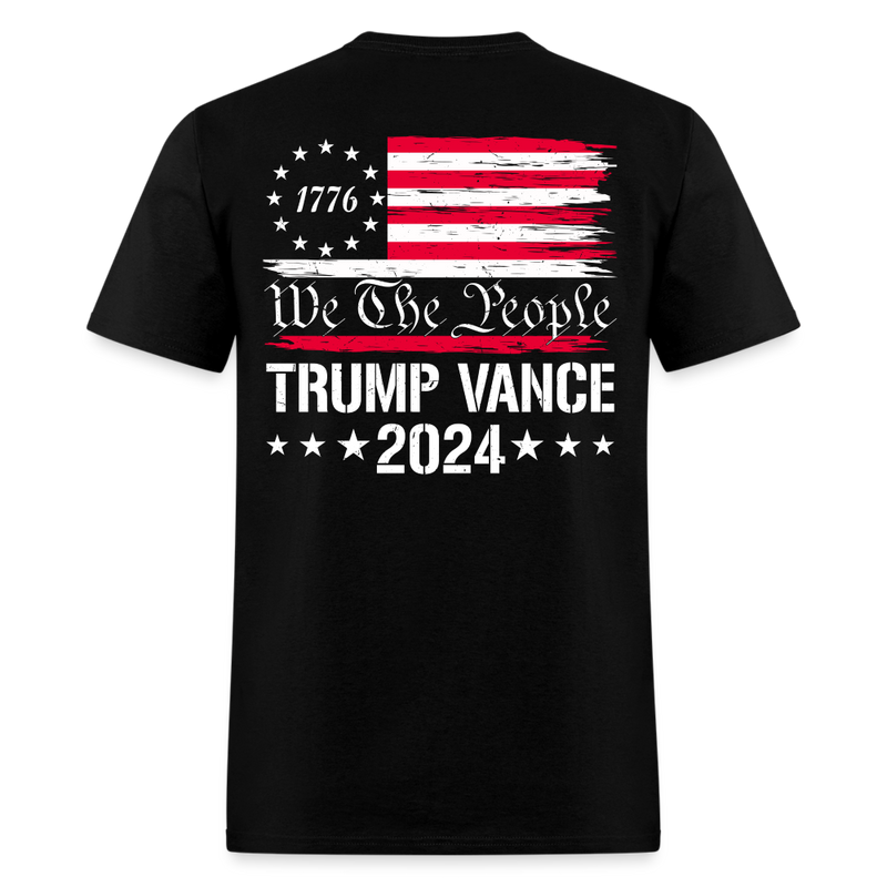 1776 We The People Trump Vance T Shirt - black