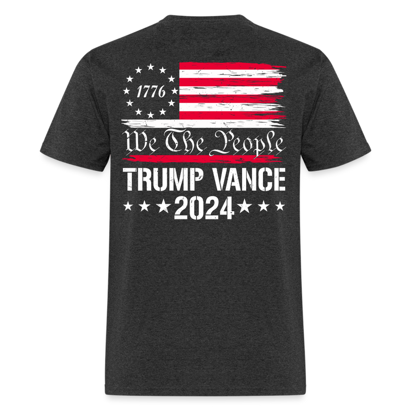 1776 We The People Trump Vance T Shirt - heather black