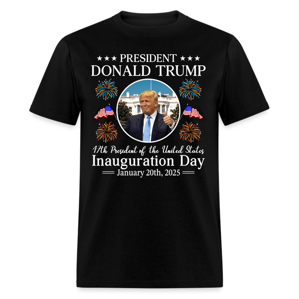 President Donald Trump Inauguration Day 2025 T Shirt - 3 - black