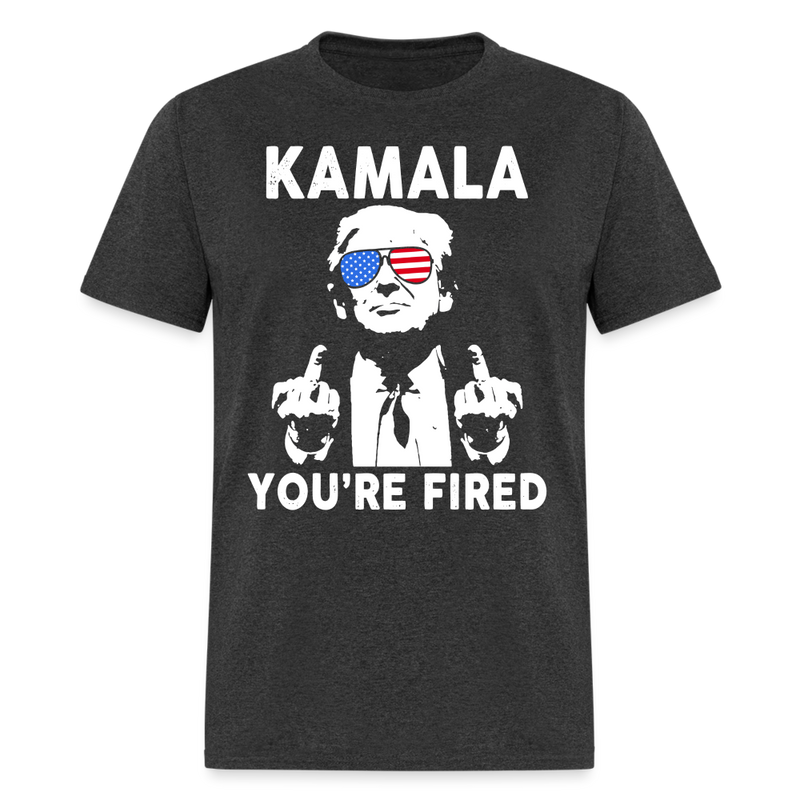 Kamala You're Fired T Shirt - 2 - heather black