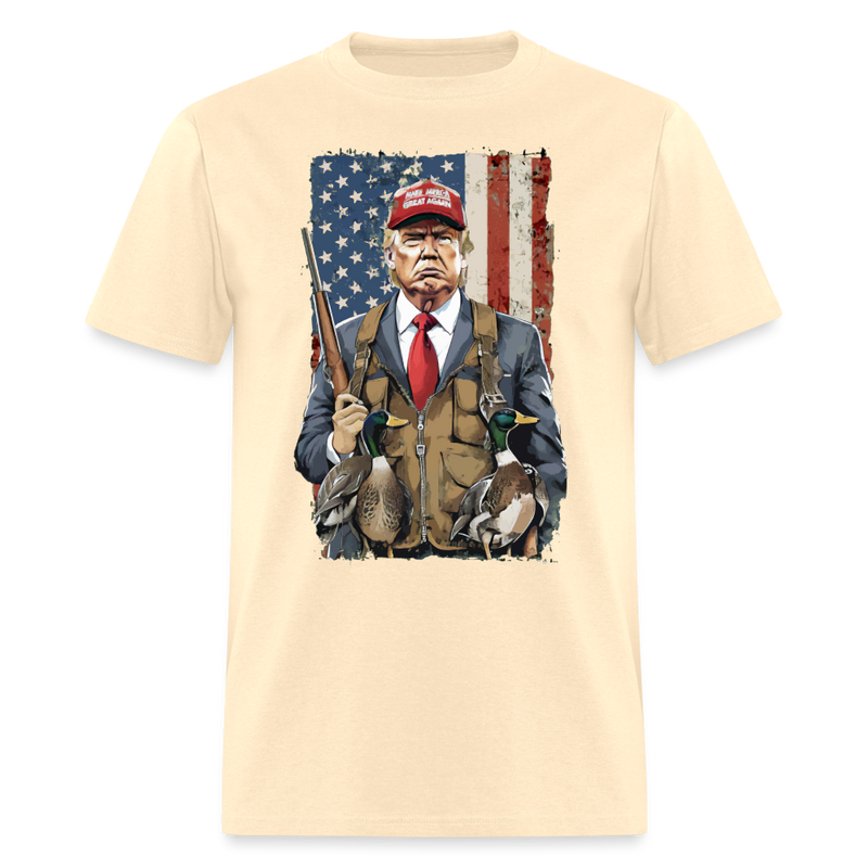 Hunting Duck Trump T Shirt - natural