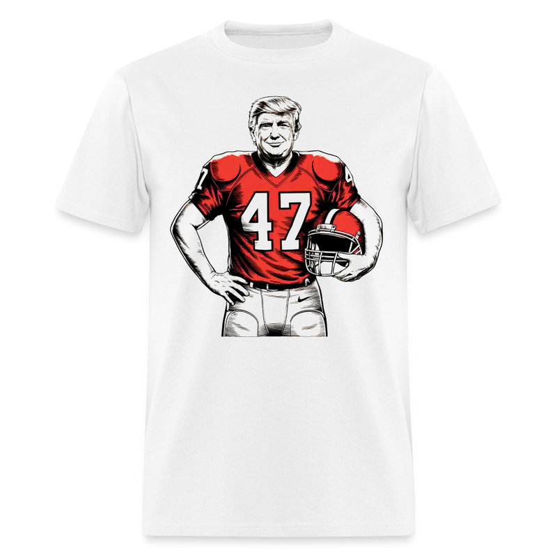 Donald Trump 2024 President 47th Football T Shirt - white